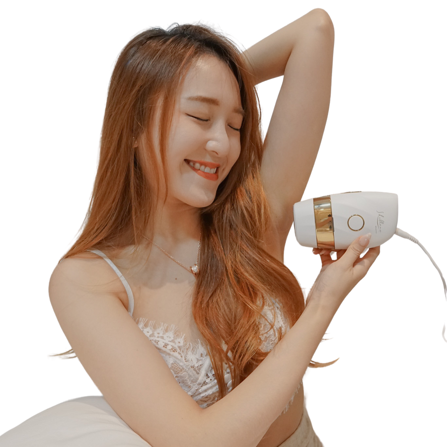 Skillano IPL device demonstrated on the underarm