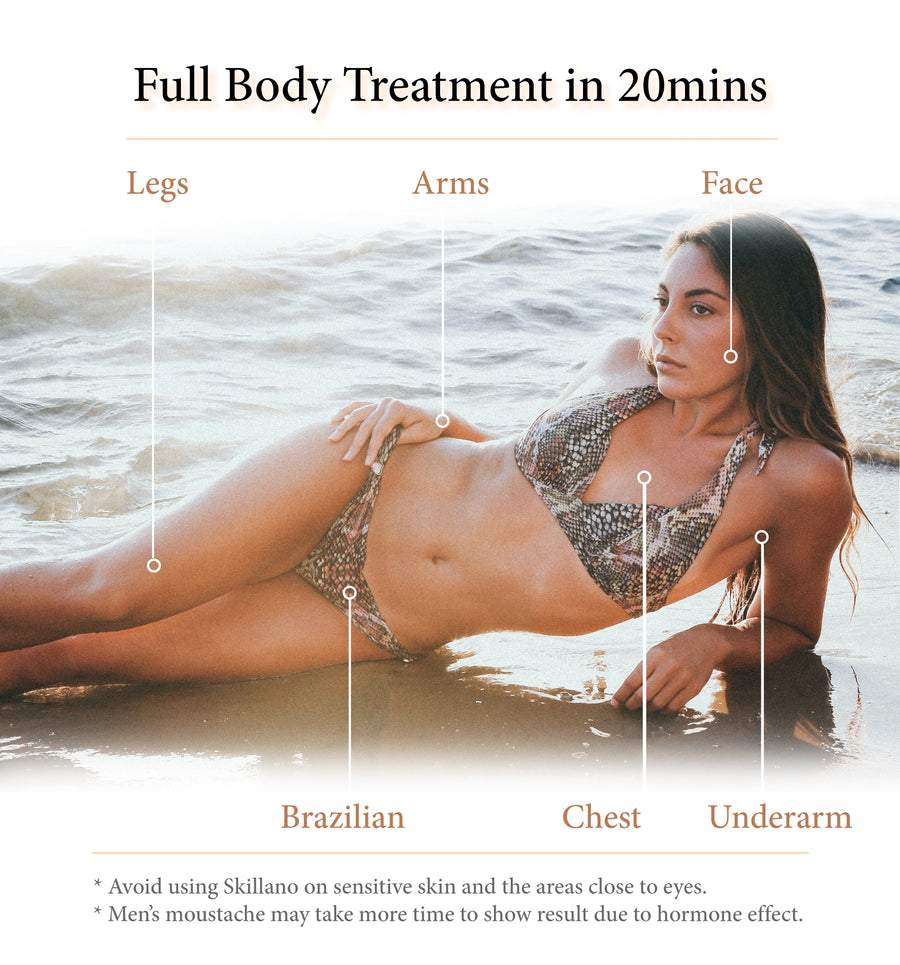 Skillano Pro Ice IPL laser Hair Removal Full Body Treatment