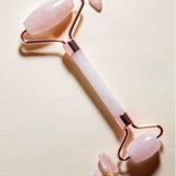 Skillano Pink Strawberry Quartz Roller Massager | Lifting | Massage